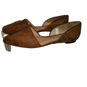 A New Day Suede Tan Slip On Shoes